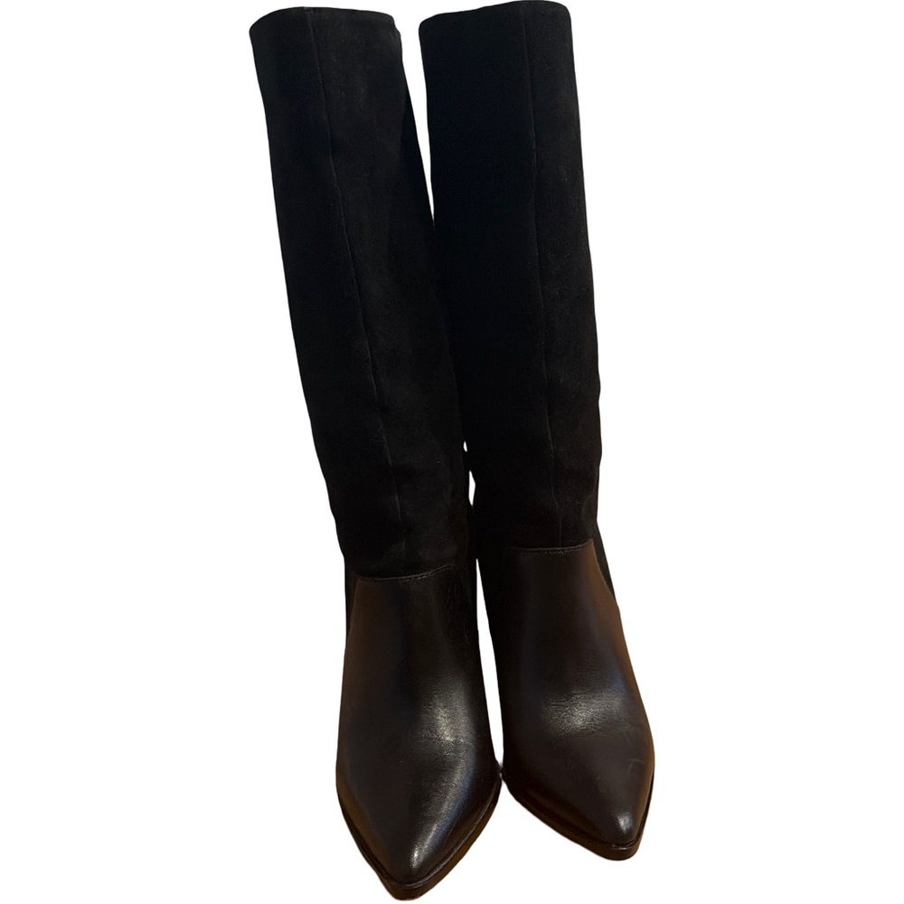 Saint & Libertine Leather and Suede Black Boots- Size 7.5